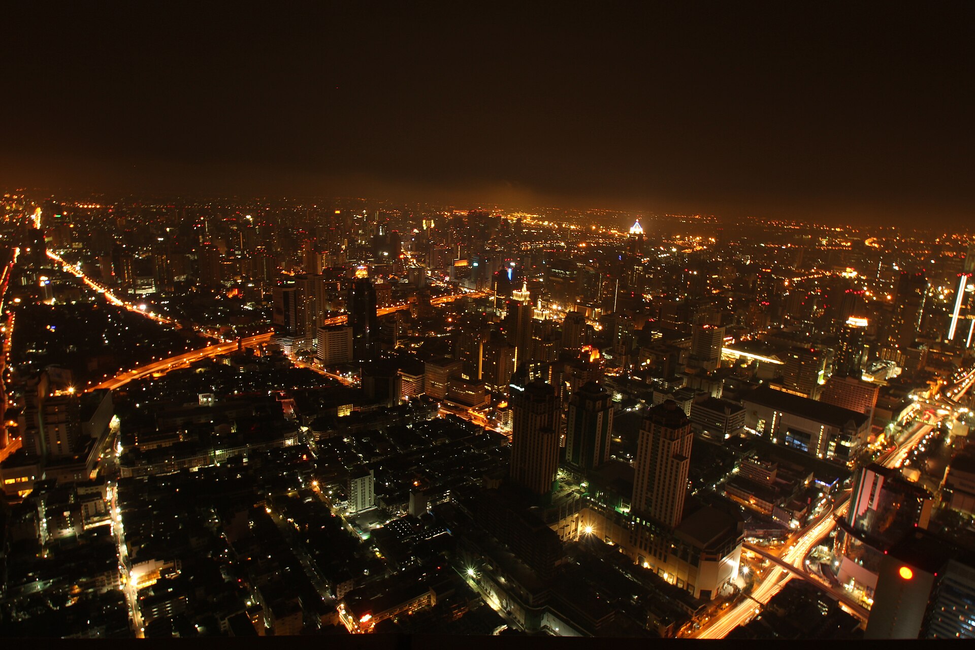 Bangkok vue aérienne ville