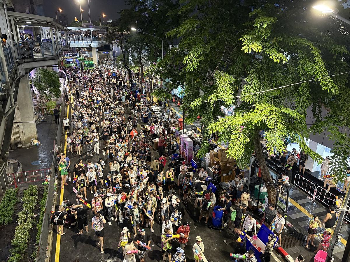 Songkran Bangkok fête de l'eau